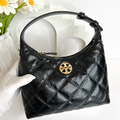 TORY BURCH TB 小香風菱格腋下包 兩用包 黑_2