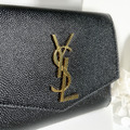 Saint Laurent Paris YSL 零錢袋短夾 黑金_3