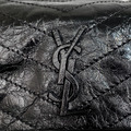 Saint Laurent Paris YSL 揉製小牛皮翻蓋NIKI鏈包 中款 黑_5