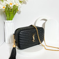 Saint Laurent Paris YSL 流蘇相機包 黑金_5