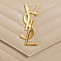 Saint Laurent Paris YSL 信封長夾 奶茶_5
