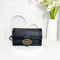 COACH 專櫃款 橢圓馬車LOGO三用方包 腰包 斜跨包 經典黑