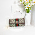 GUCCI Ophidia 經典老花翻蓋長夾