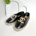 CHANEL 香奈兒 經典草編鞋 黑