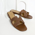 Hermes Oran sandal 經典H LOGO平底拖鞋_1