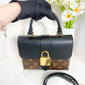 LOUIS VUITTON LV LOCKY BB 鎖頭小手提包 黑_6