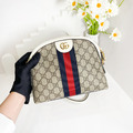 GUCCI GG Supreme 貝殼包 白_4