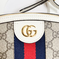 GUCCI GG Supreme 貝殼包 白_2