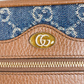 GUCCI 牛仔帆布老花小郵差包_5