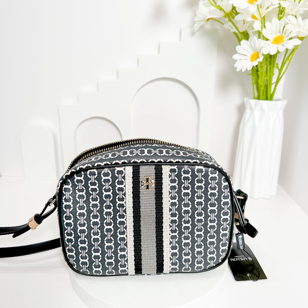 TORY BURCH TB 復古緹花相機包 (NG特價)