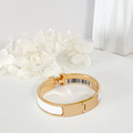 Hermes Clic H 玫瑰金手環 手鐲 白_4