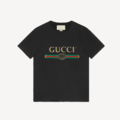 GUCCI 黑色標誌印花上衣