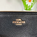 COACH 雙層手掛包 黑_4
