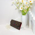 LOUIS VUITTON LV EMILIE 長夾 紫紅豆_6