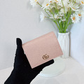 GUCCI 對開短夾 粉金_6