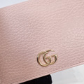 GUCCI 對開短夾 粉金_5