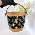 TORY BURCH TB 正櫃款迷你老花水桶 黑_6