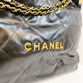 CHANEL 22 包 黑金 中黑_1