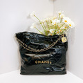 CHANEL 22 包 黑金 中黑