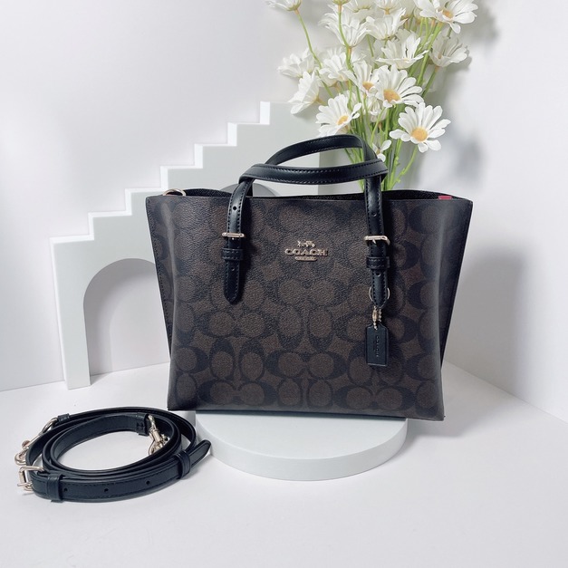COACH Mollie 手提托特包 黑老花