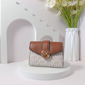 MICHAEL KORS MK 新款三折短夾 白老花_3