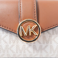 MICHAEL KORS MK 新款三折短夾 白老花_6