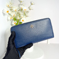 TORY BURCH TB 拉鍊長夾 藏藍_3