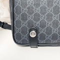 GUCCI 老花郵差側背包 深灰_5