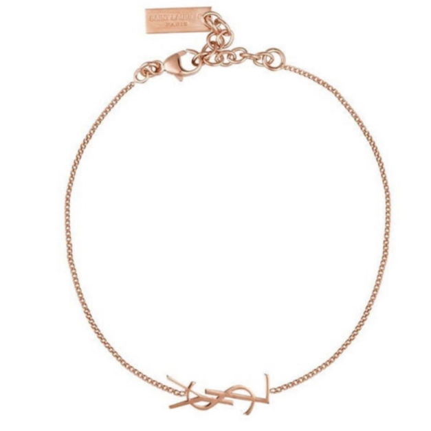 YSL 玫瑰金手鍊
