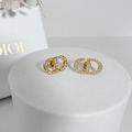 DIOR PETIT 經典CD滿鑽耳環_2