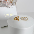 DIOR PETIT 經典CD滿鑽耳環_1