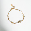 DIOR PETIT 經典CD 金屬珍珠手鏈_3