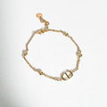 DIOR PETIT 經典CD 金屬珍珠手鏈_5