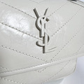Saint Laurent Paris YSL 揉製小牛皮翻蓋NIKI鏈包 小款 奶白_7