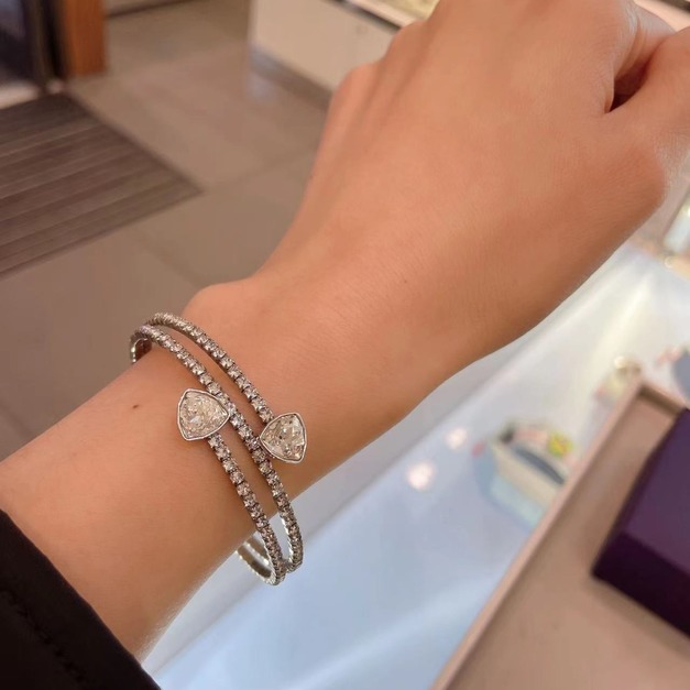 swarovski 愛心雙手環