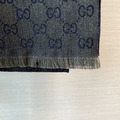 GUCCI 羊毛圍巾 深藍老花_2