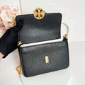 TORY BURCH TB 荔枝皮鏈包 黑金_2