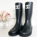 CHANEL 雨鞋 黑_4