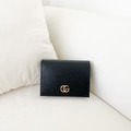GUCCI 對開短夾 黑金