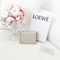 (NG) LOEWE 牛皮三折短夾 象牙白_5