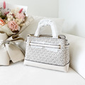 MICHAEL KORS MK 老花手提包 斜背包 白_5