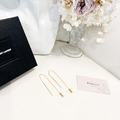YSL 金屬穿線耳環_3