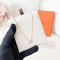 HERMES HPOP MINI 項鍊 淡粉金