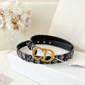 DIOR 老花CD皮帶 2cm_1