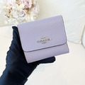 COACH 三折短夾 紫_4