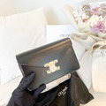 CELINE 皮革WOC 黑金
