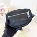 BURBERRY 尼龍胸腰包 黑_1