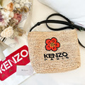 KENZO 罌粟花草編包_3