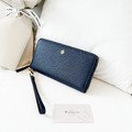 TORY BURCH TB 防刮拉鍊長夾 深藍_4