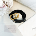 DIOR CD帆布腰帶 2cm_4